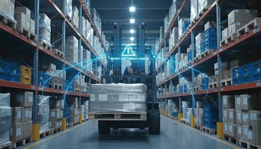 Forklift proximity safety system