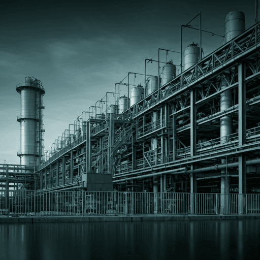 Industrial facility CCTV feed with AI safety detections